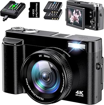 値下げ!4Kデジタルカメラ 64ギガSDカード入り Amazon | Lecnippy デジカメ 4K デジタルカメラ 32GBマイクロSD